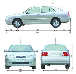 Габаритные размеры автомобиля