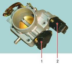 Снятие и установка дроссельного узла